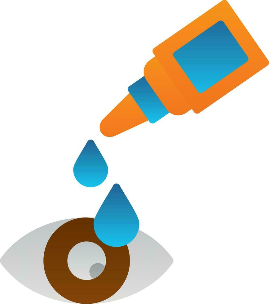 diseño de icono de vector de gota de ojo