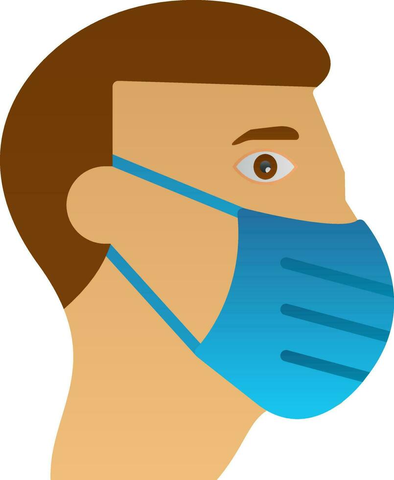 Face mask Vector Icon Design