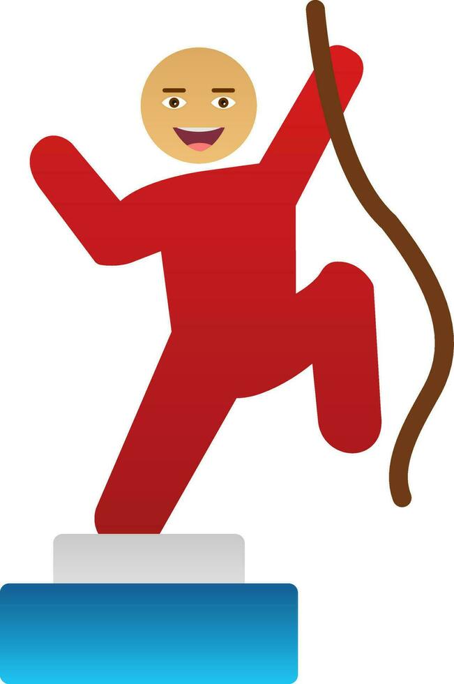 Climbing Vector Icon Design