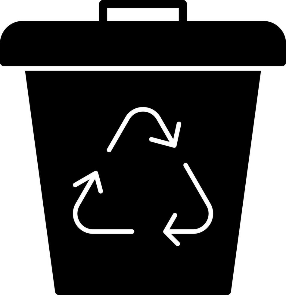 Waste bin Vector Icon Design