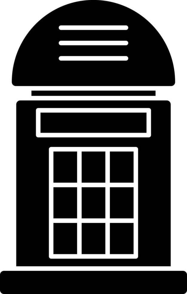 Phone booth Vector Icon Design