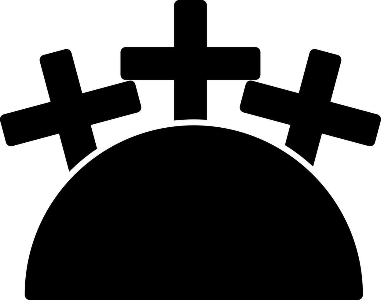 diseño de icono de vector de cementerio