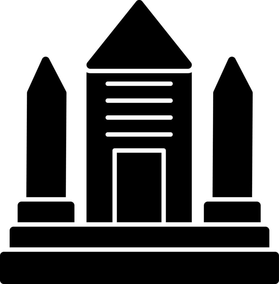 diseño de icono de vector de monumento