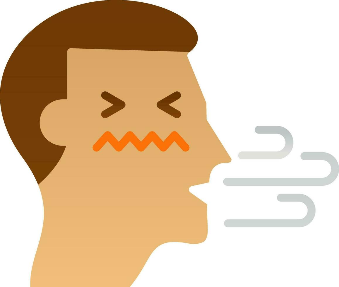 Bad breath Vector Icon Design