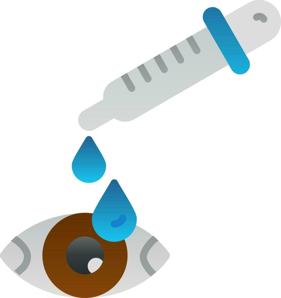 diseño de icono de vector de gota de ojo