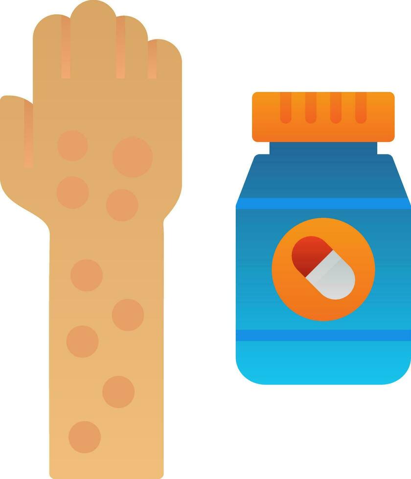 Drug allergy Vector Icon Design