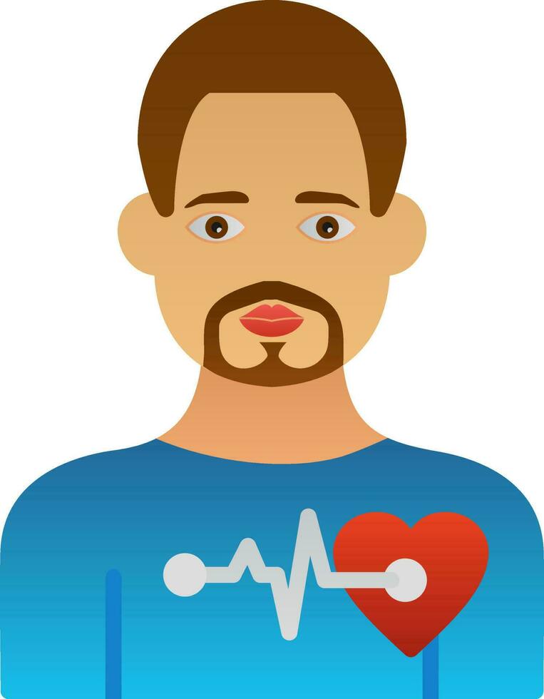 Cardiac arrest Vector Icon Design