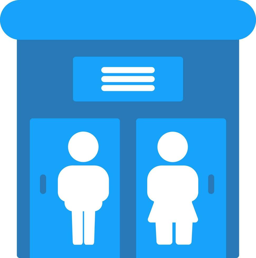 Public toilet Vector Icon Design