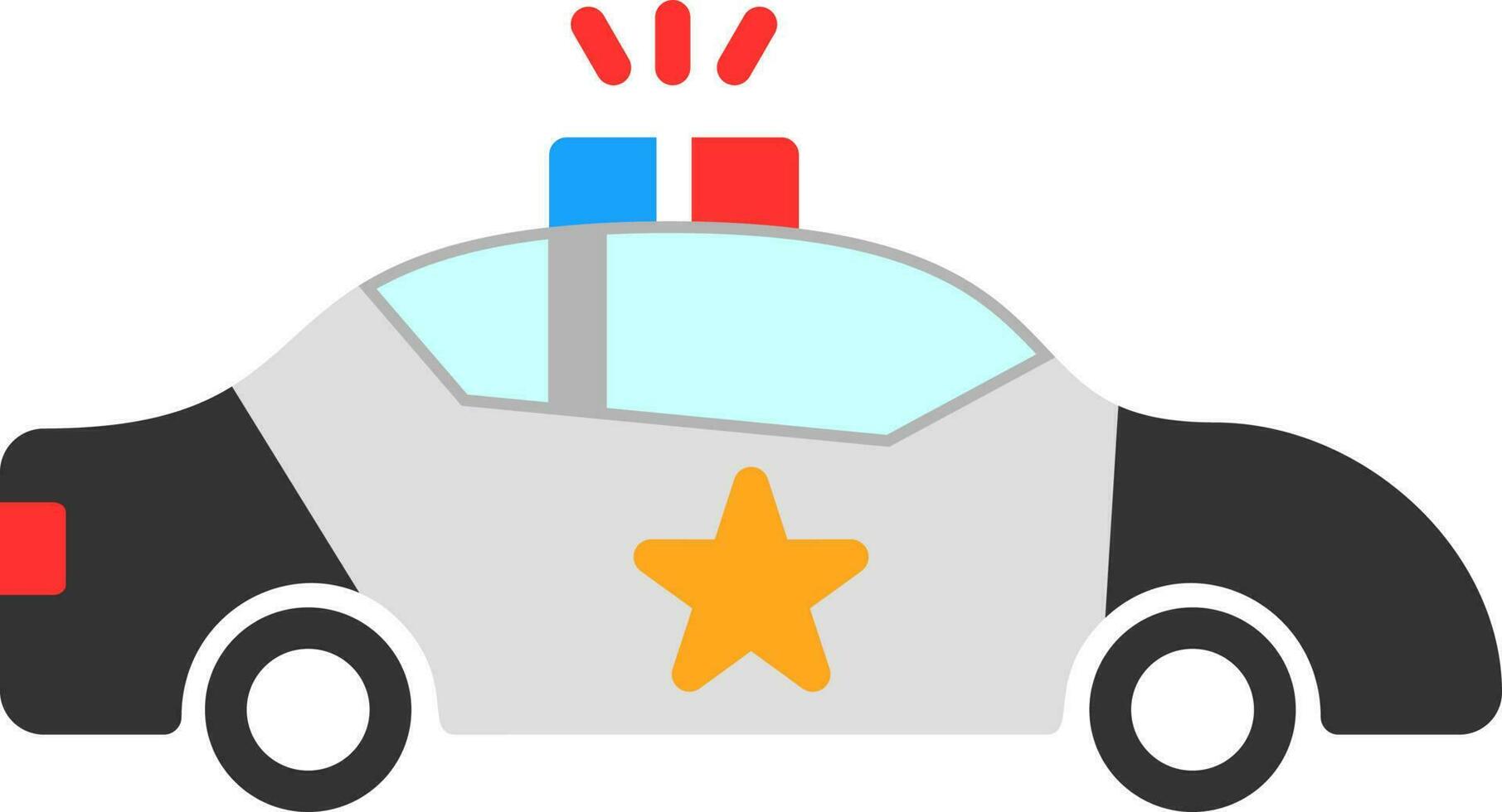 Police car Vector Icon Design