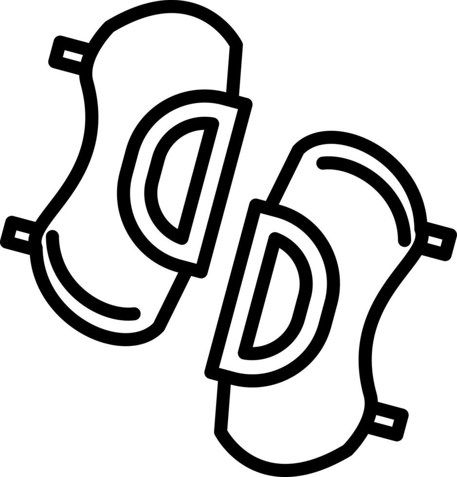 Knee pads Vector Icon Design