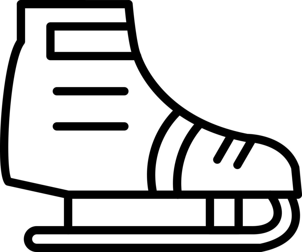 Ice skating Vector Icon Design