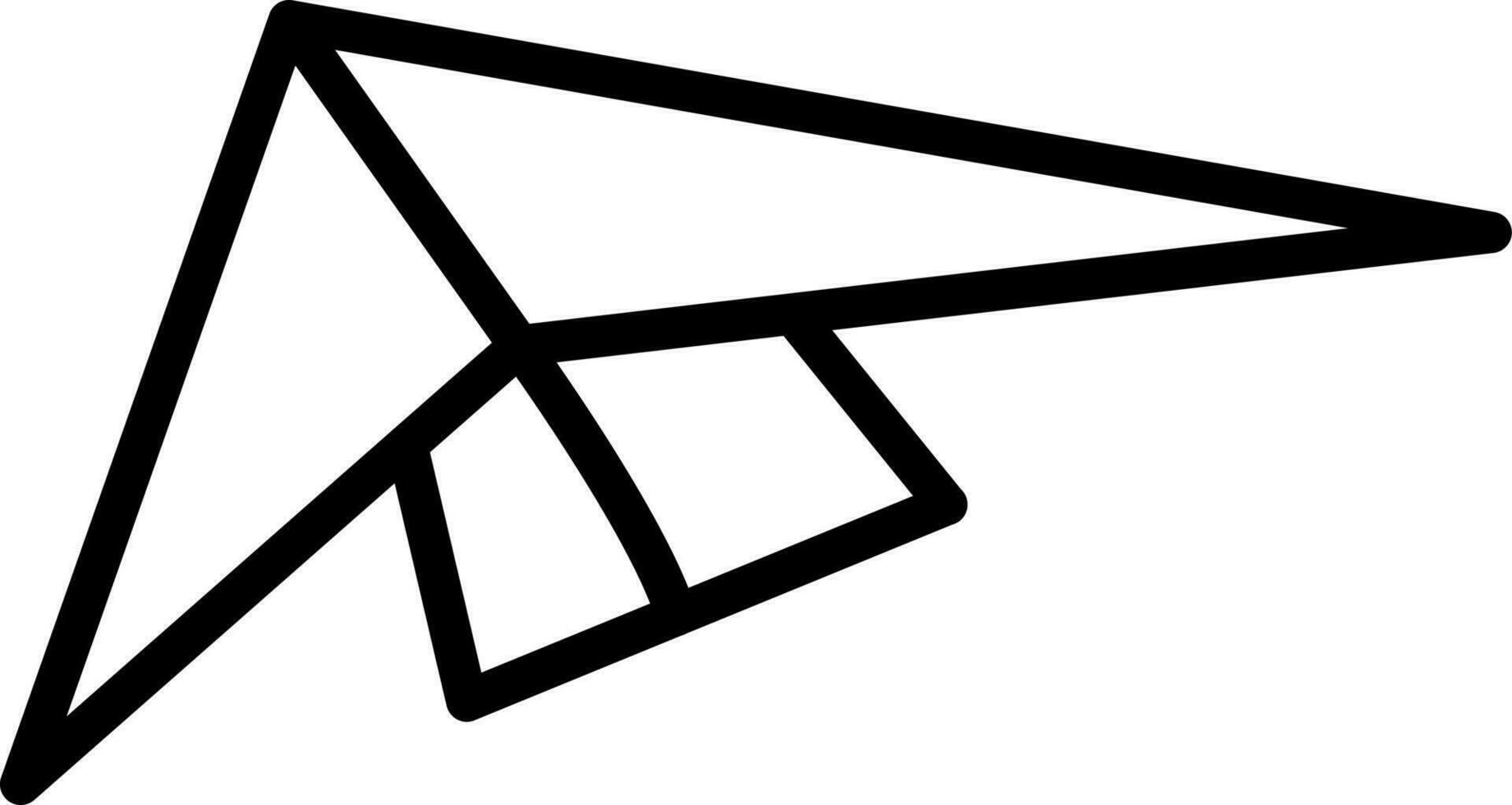 Hang gliding Vector Icon Design