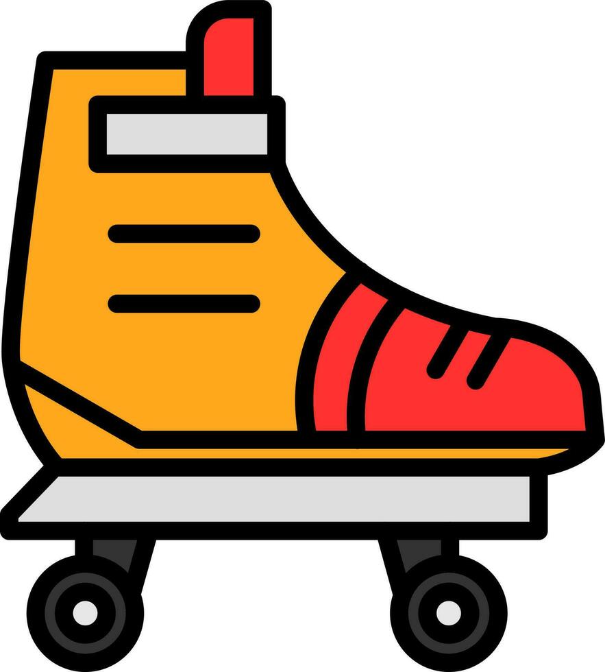 Roller skate Vector Icon Design