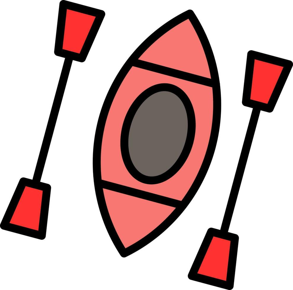 diseño de icono de vector de kayak