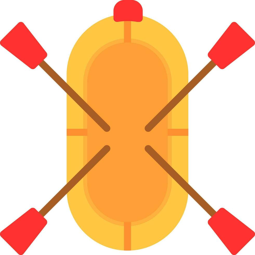 Rafting Vector Icon Design