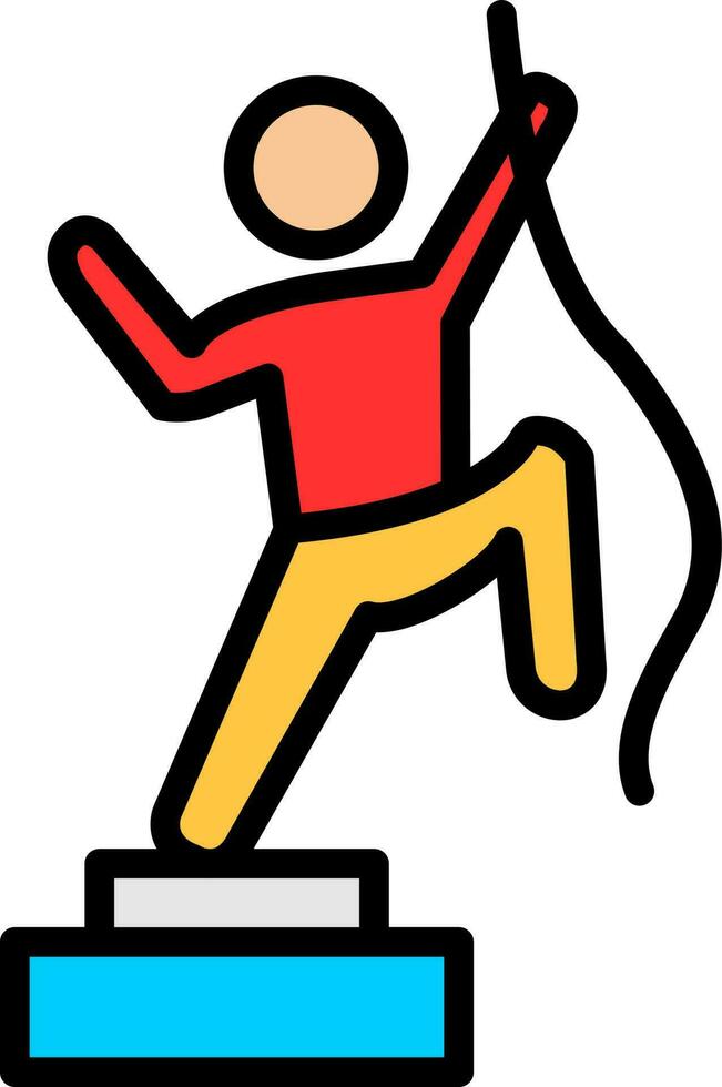 Climbing Vector Icon Design