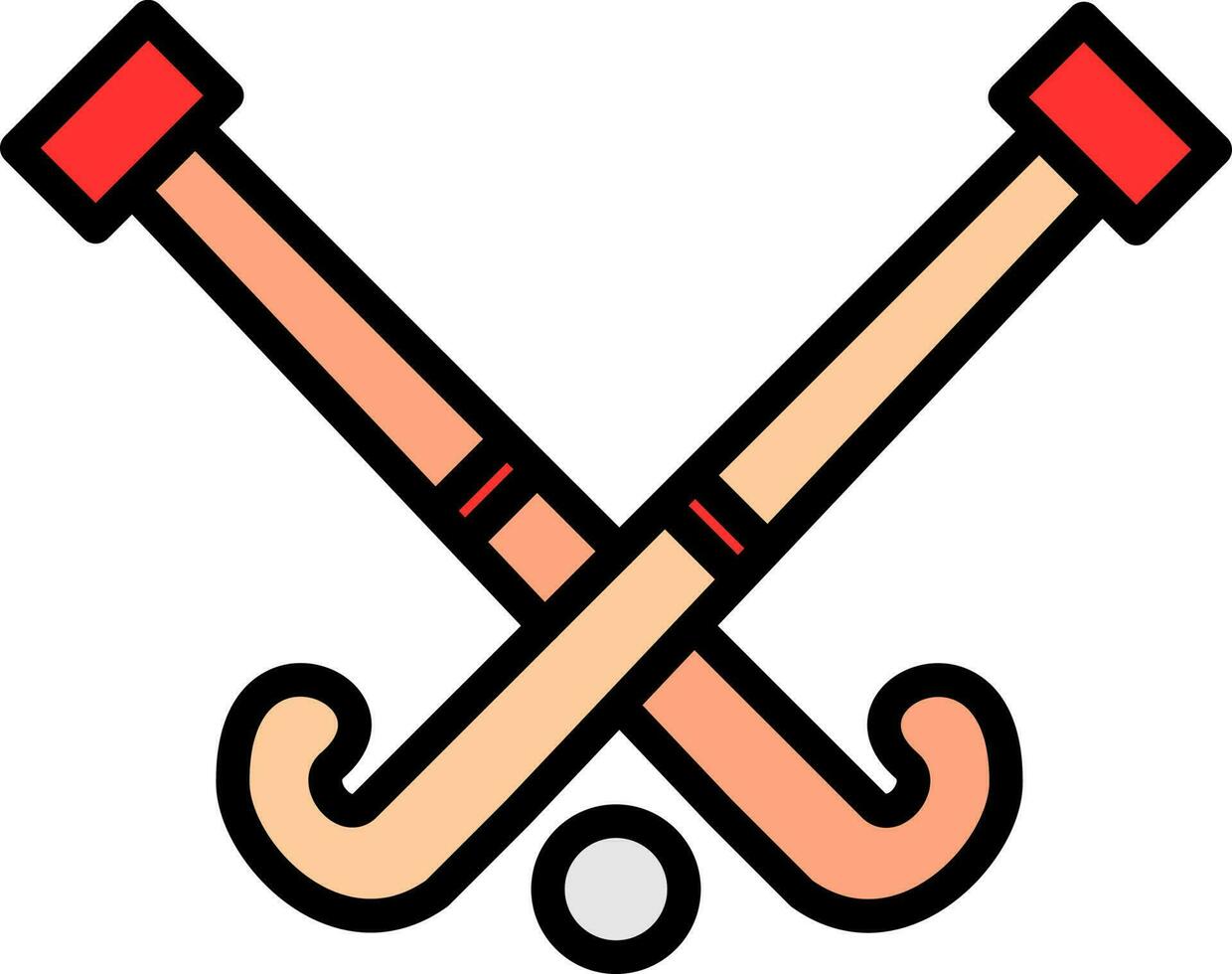 diseño de icono de vector de hockey sobre hielo