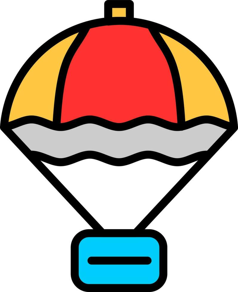diseño de icono de vector de paracaídas