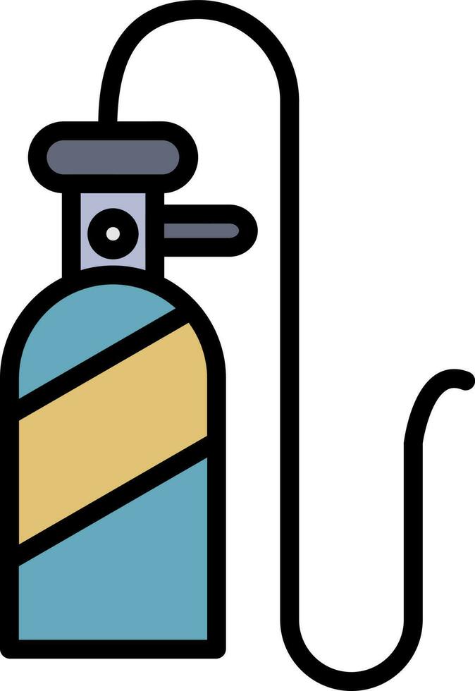 Oxygen tank Vector Icon Design