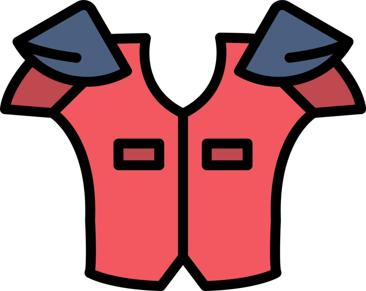 Shoulder pads Vector Icon Design