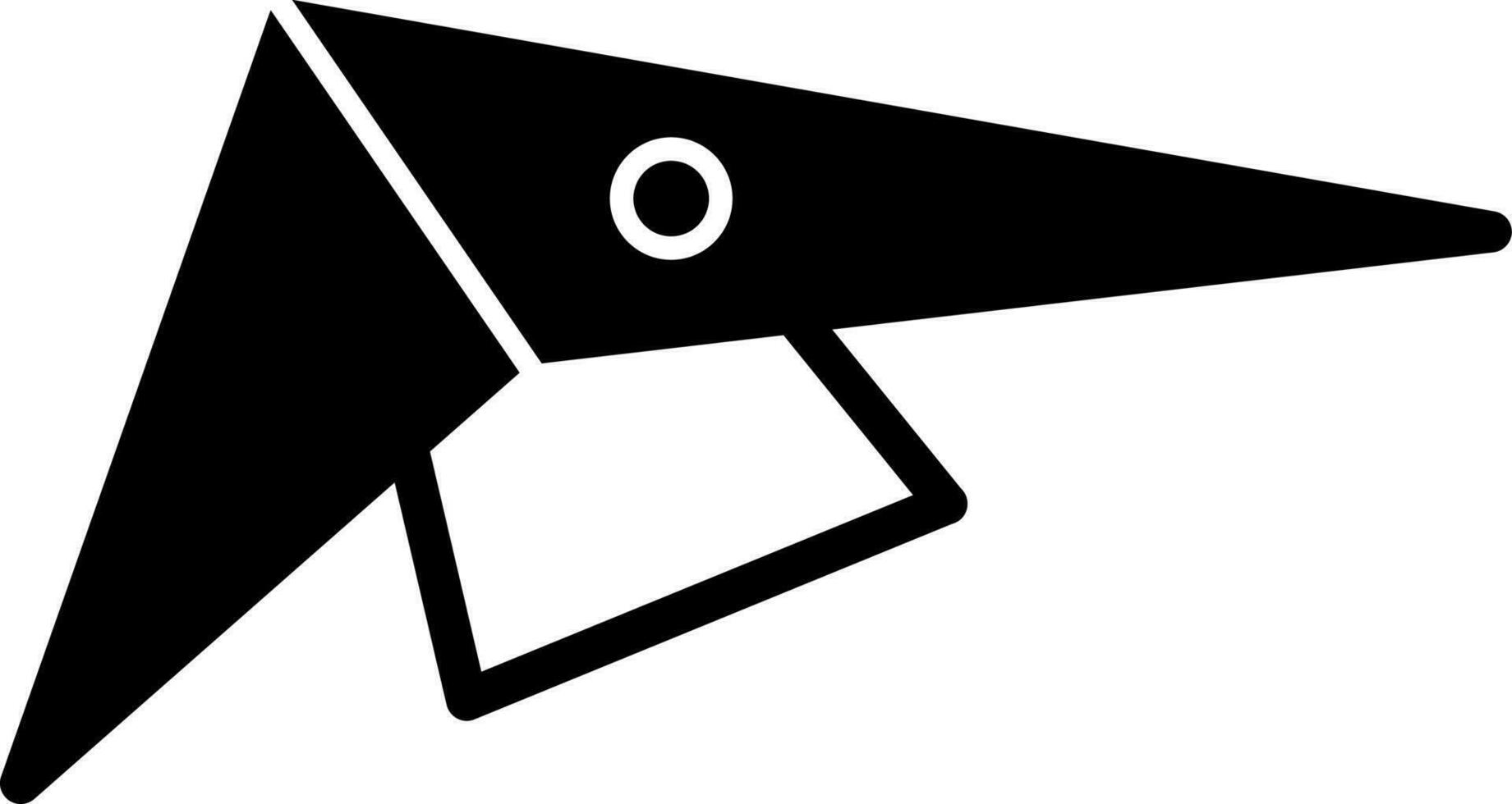 diseño de icono de vector de ala delta