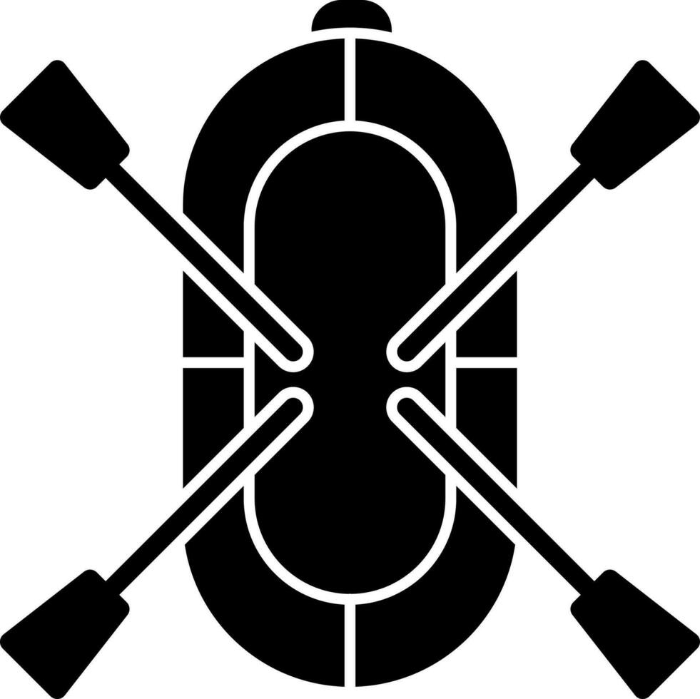 Rafting Vector Icon Design