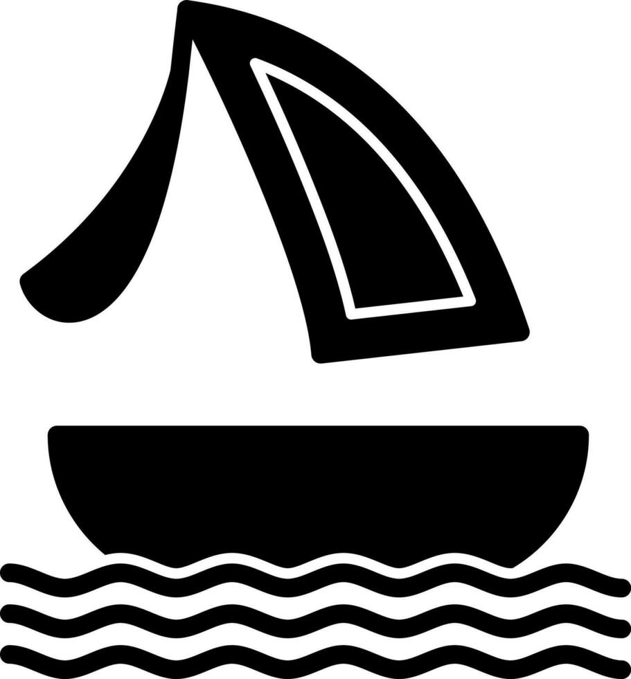 surf barco vector icono diseño