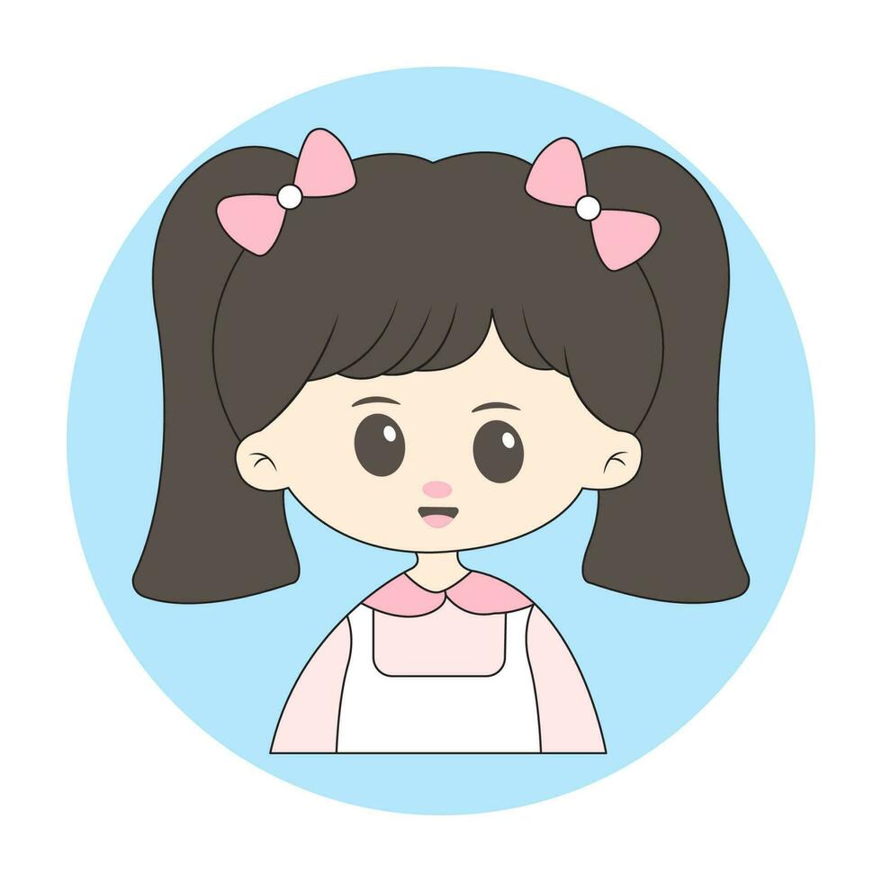 chibi mascota personaje para logo vector