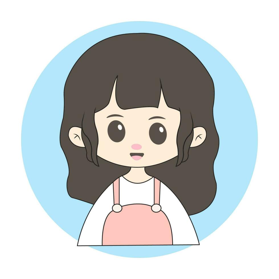 chibi mascota personaje para logo vector