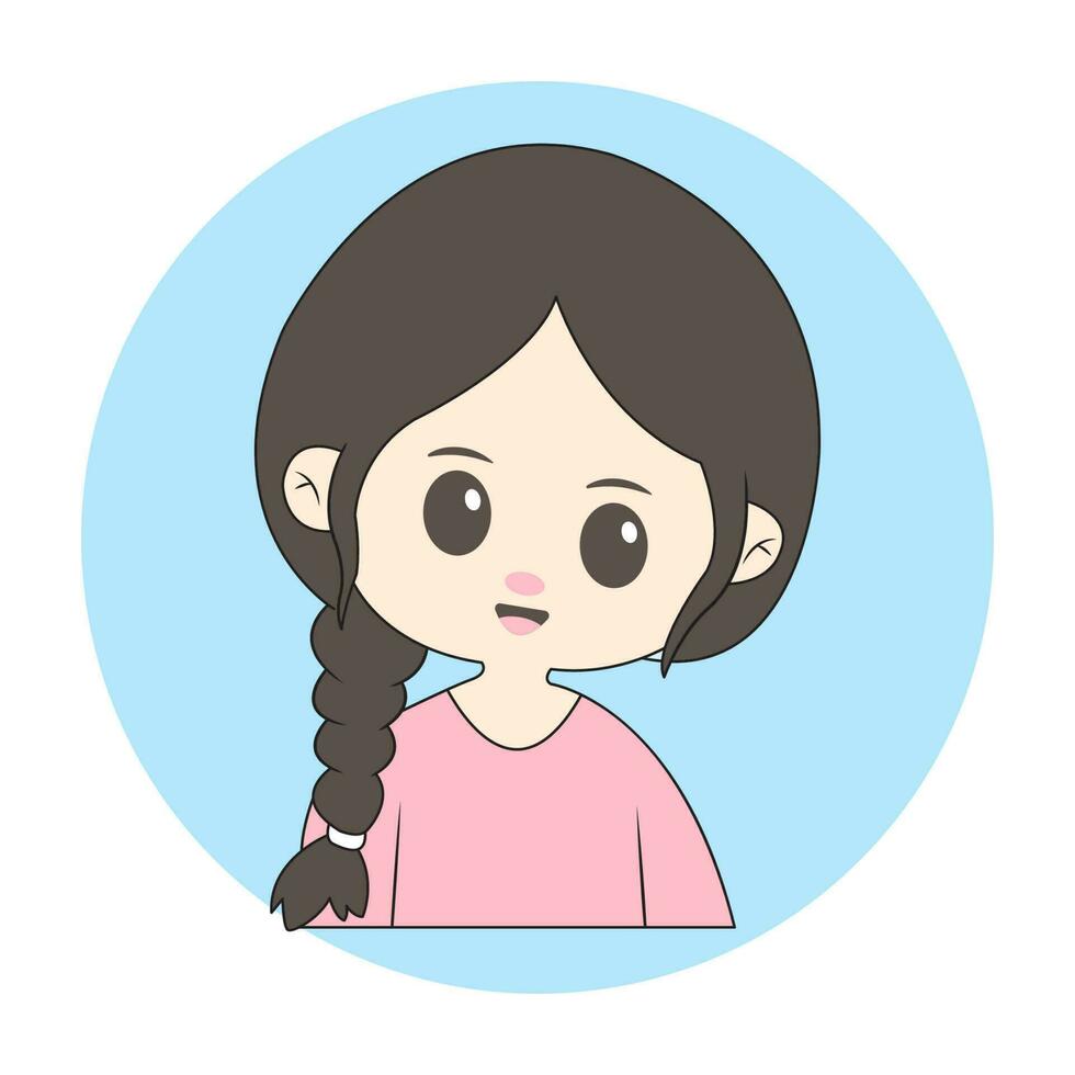 chibi mascota personaje para logo vector