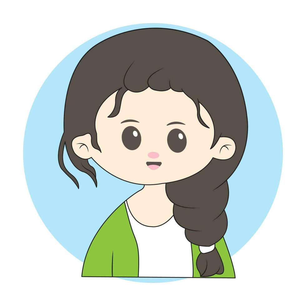 chibi mascota personaje para logo vector