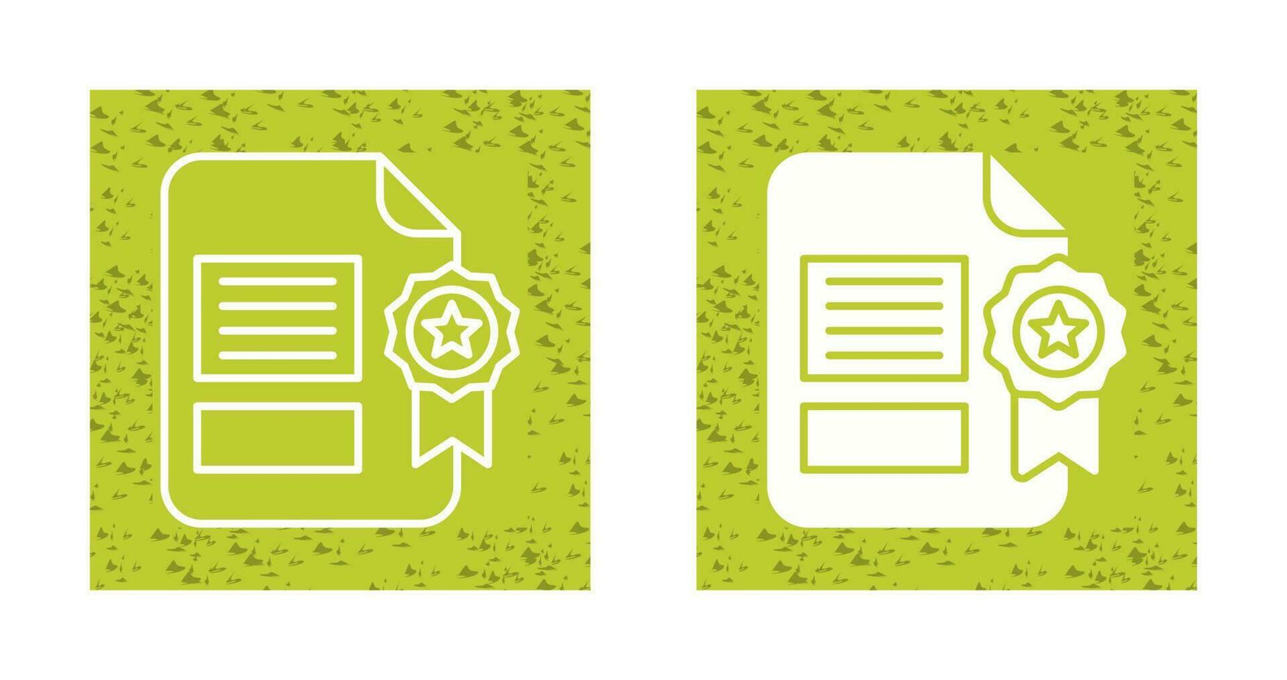 Certificate Vector Icon