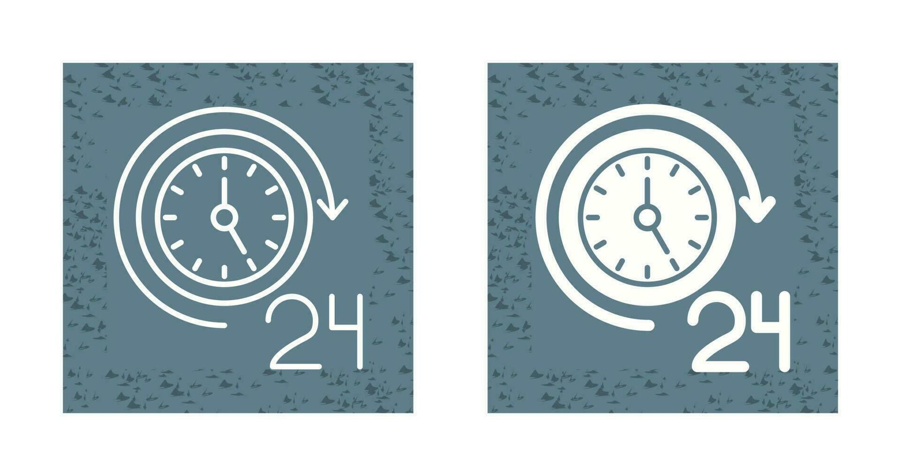 Icono de vector de 24 horas