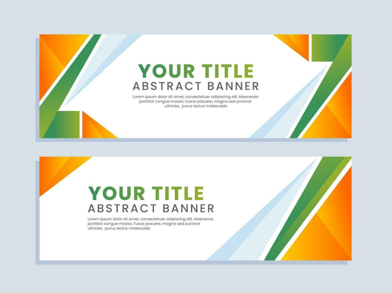 Business modern banner template vector