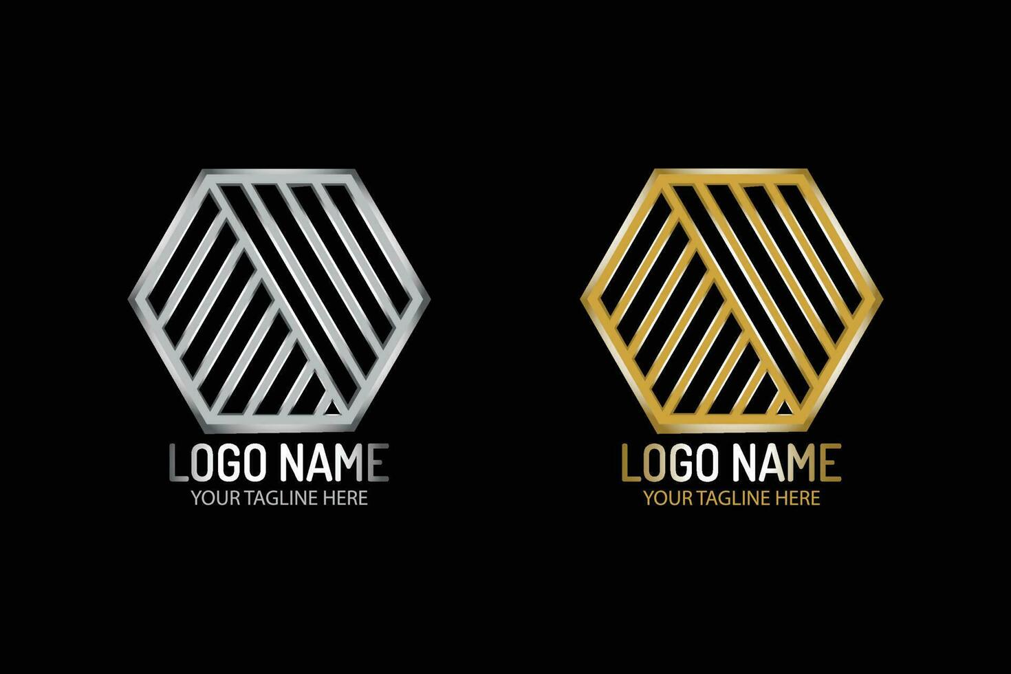 Polygon logo design vector, 3D polygon Shape logo vector