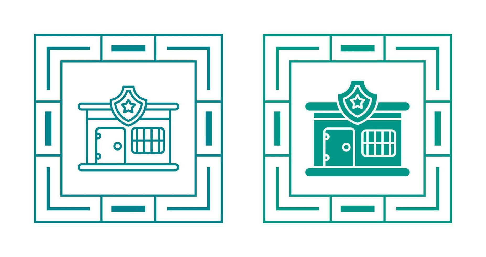 Police Station Vector Icon