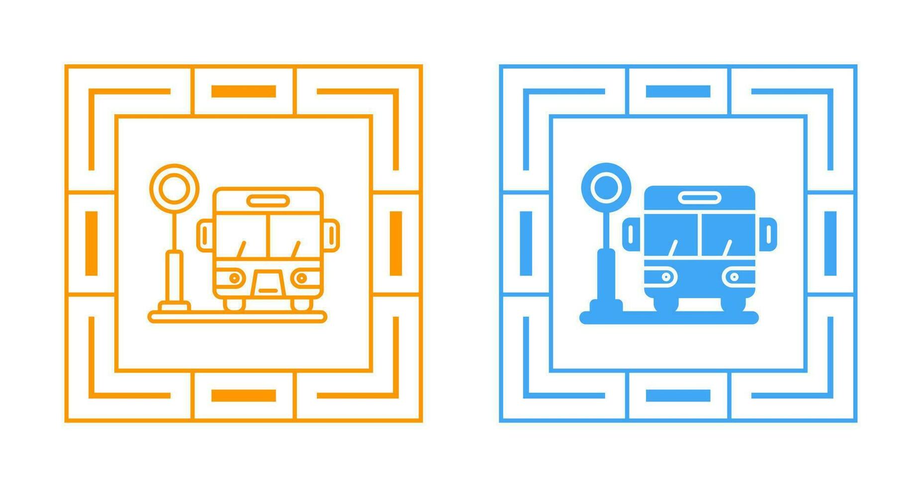 Bus Stop Vector Icon