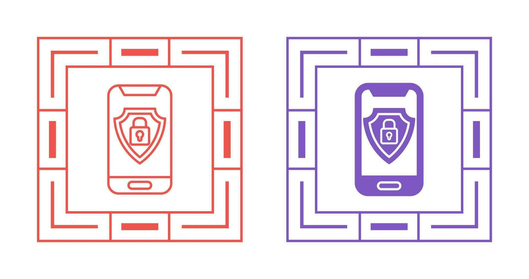 Mobile Security Vector Icon