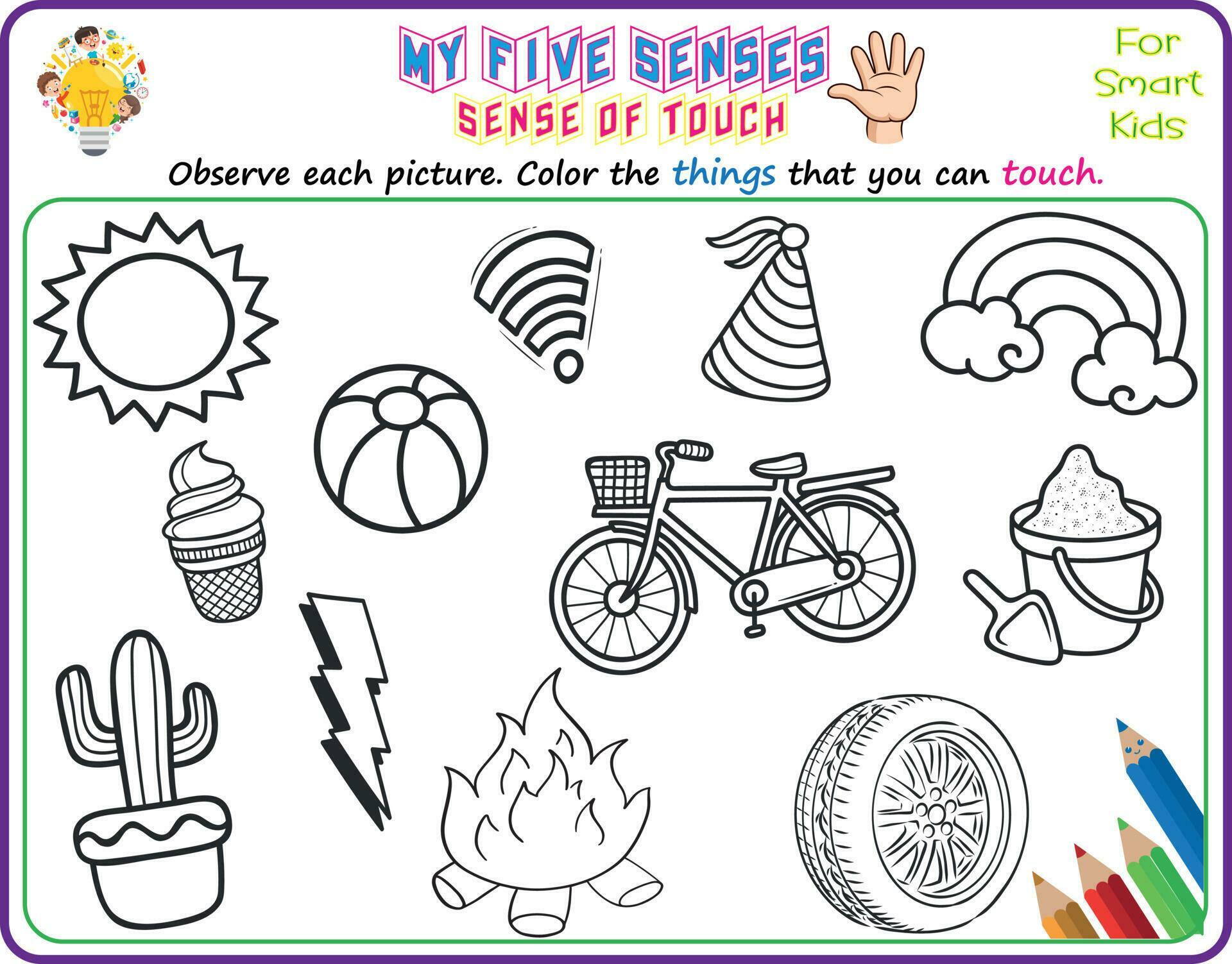A logical printable science worksheet to help kids identify things in