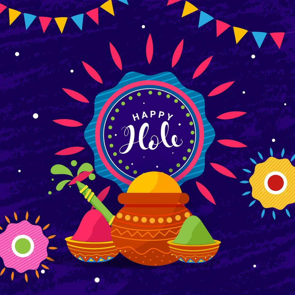 Happy Holi Celebration Background. vector