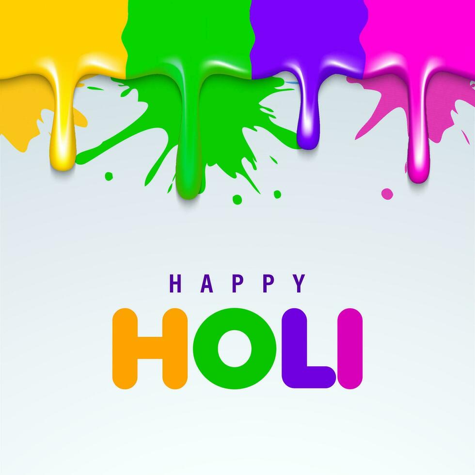 Festival of Colors, Happy Holi Concept. vector