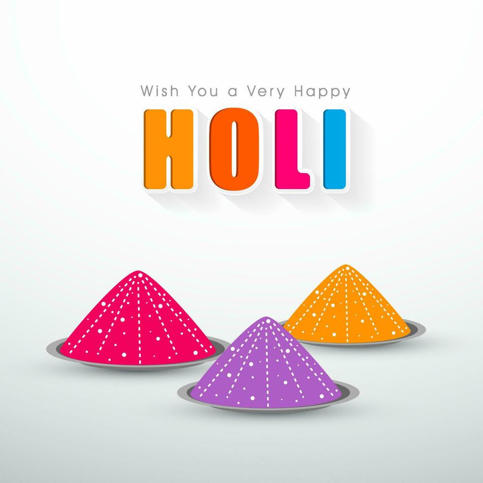 Festival of Colors, Happy Holi Concept. vector