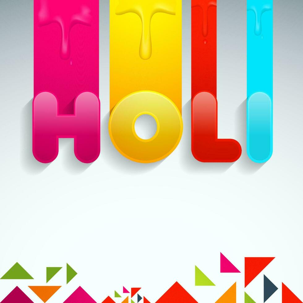 Festival of Colors, Happy Holi Concept. vector