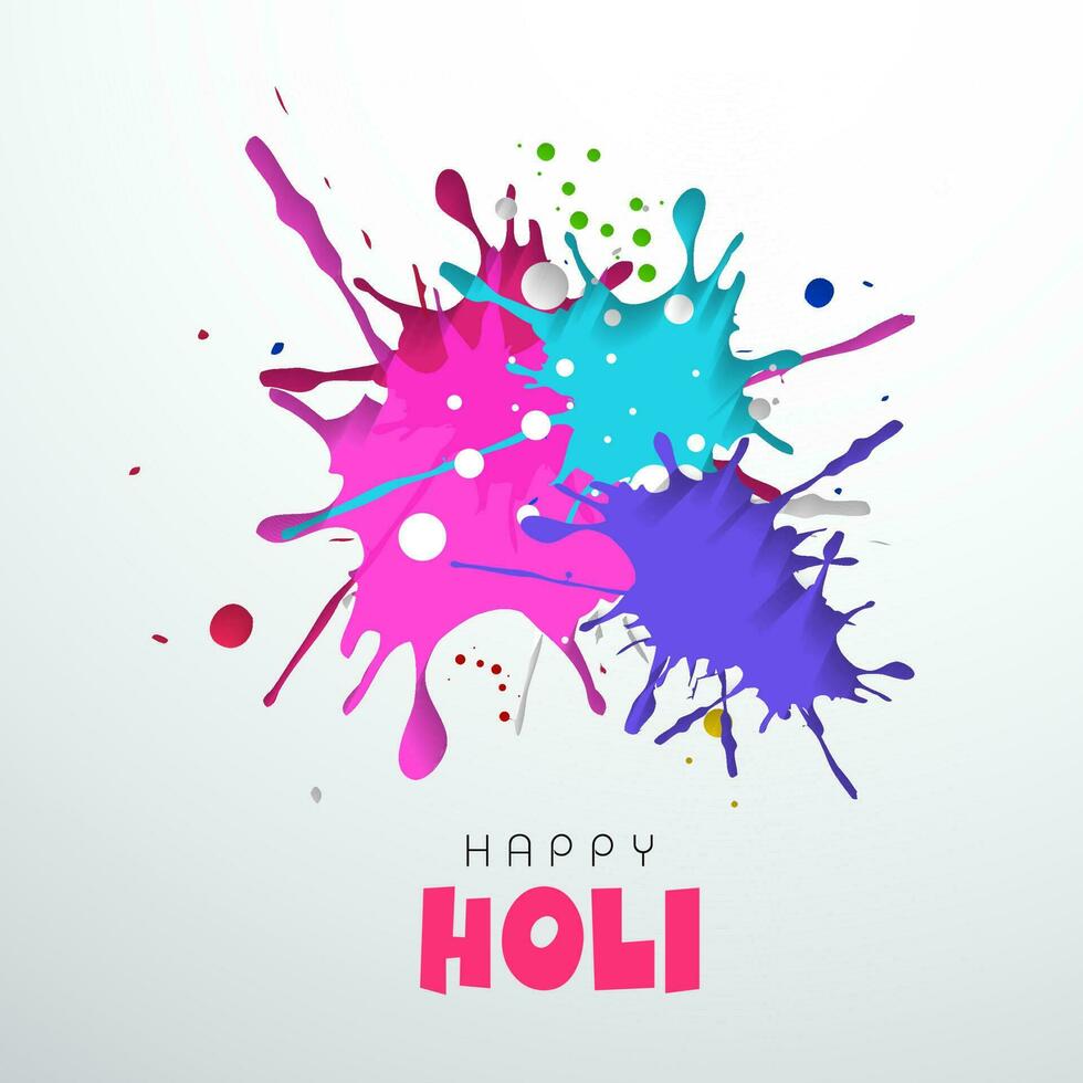 Festival of Colors, Happy Holi Concept. vector