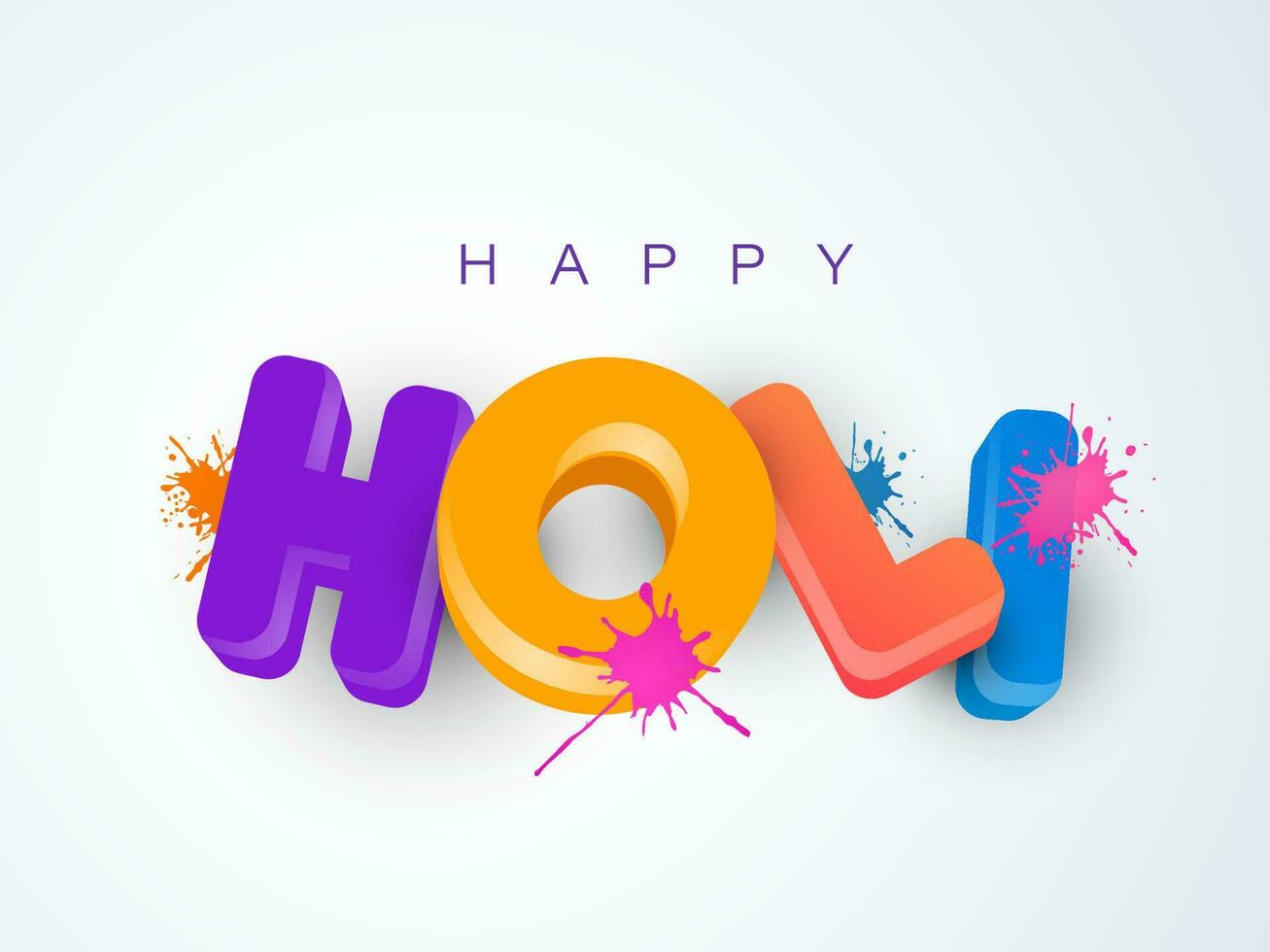 Festival of Colors, Happy Holi Concept. vector