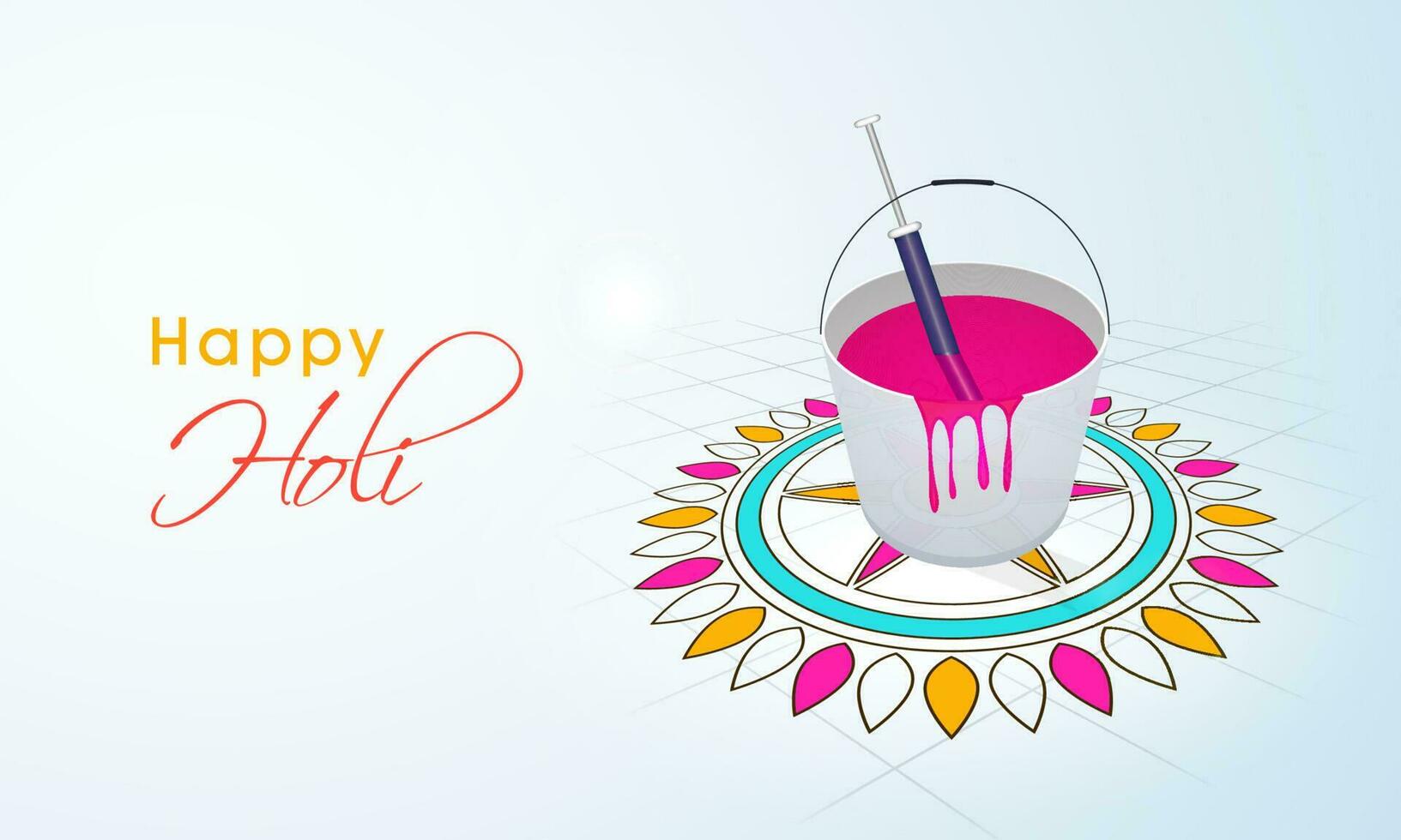 Indian Festival of Colors, Happy Holi Concept. vector