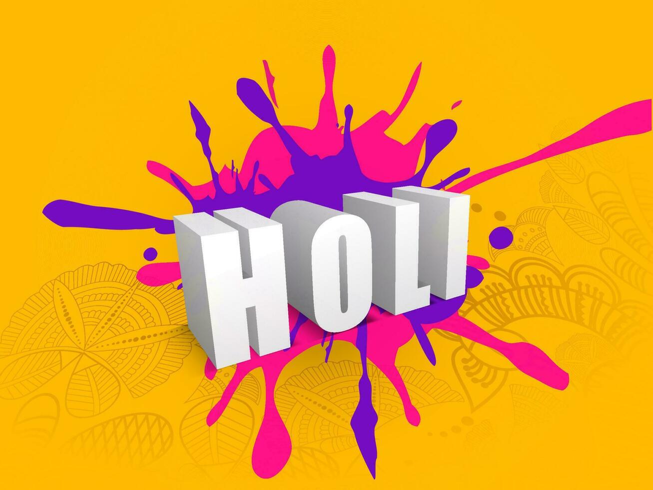 Indian Festival of Colors, Happy Holi Concept. vector
