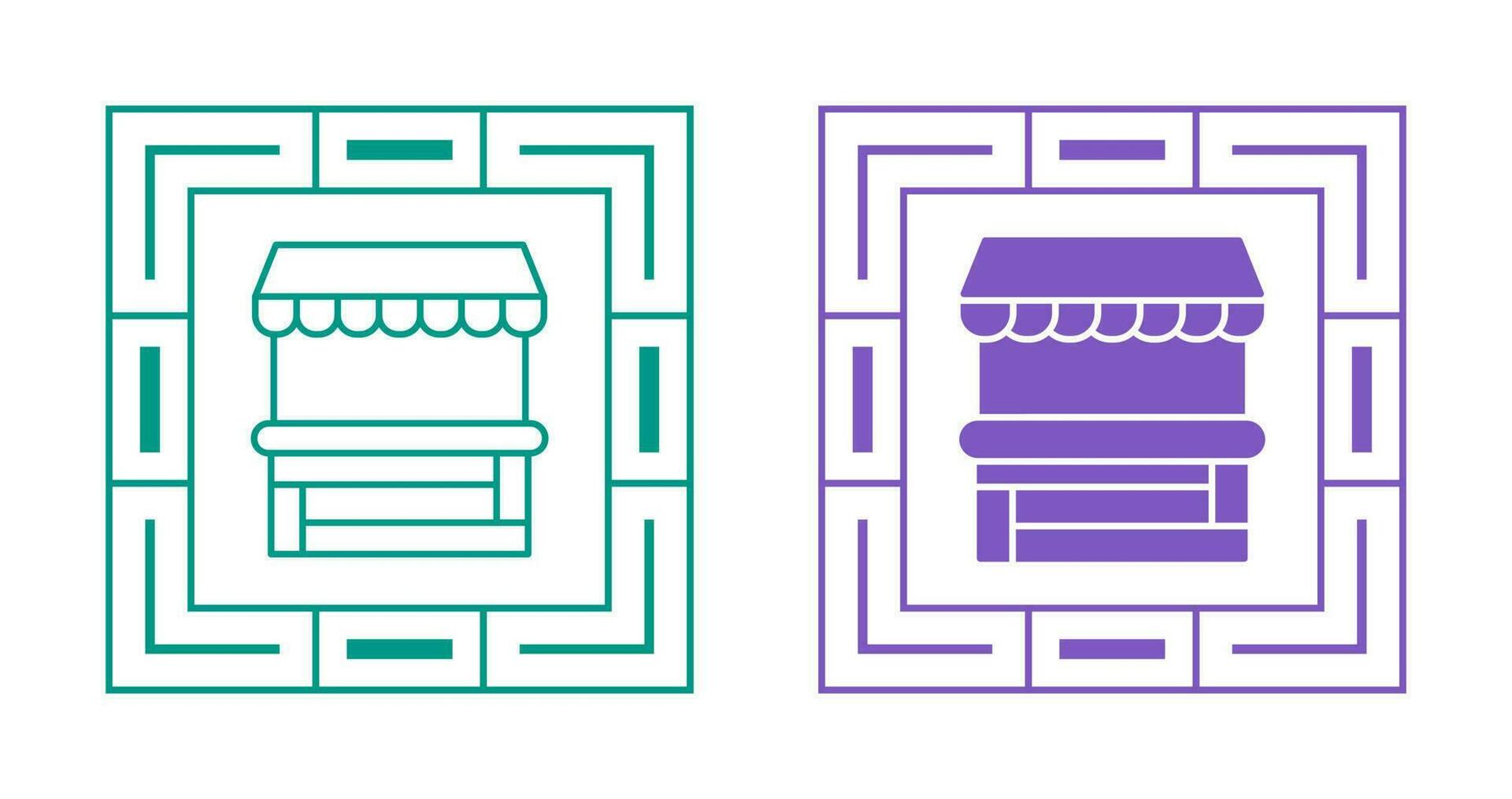 Food Stand Vector Icon