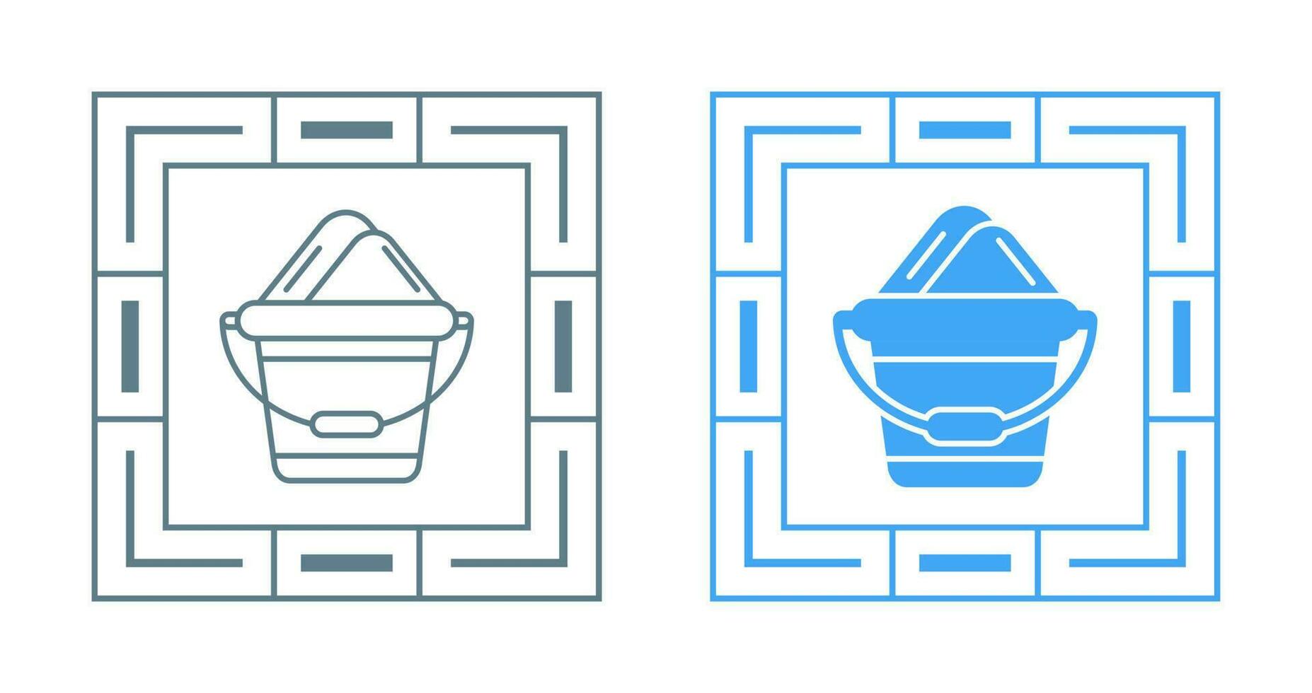 Sand Bucket Vector Icon