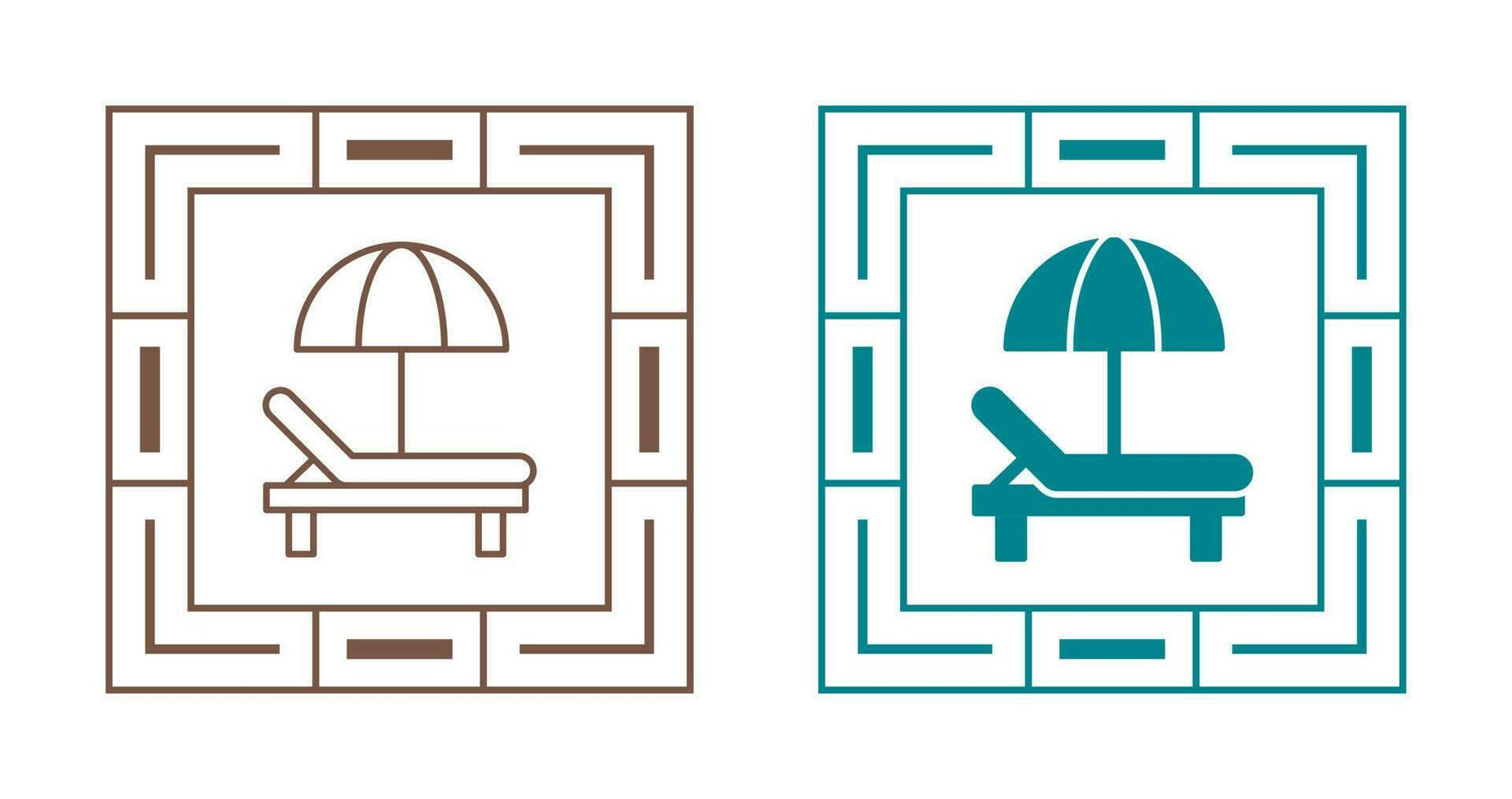 Sunbed Vector Icon